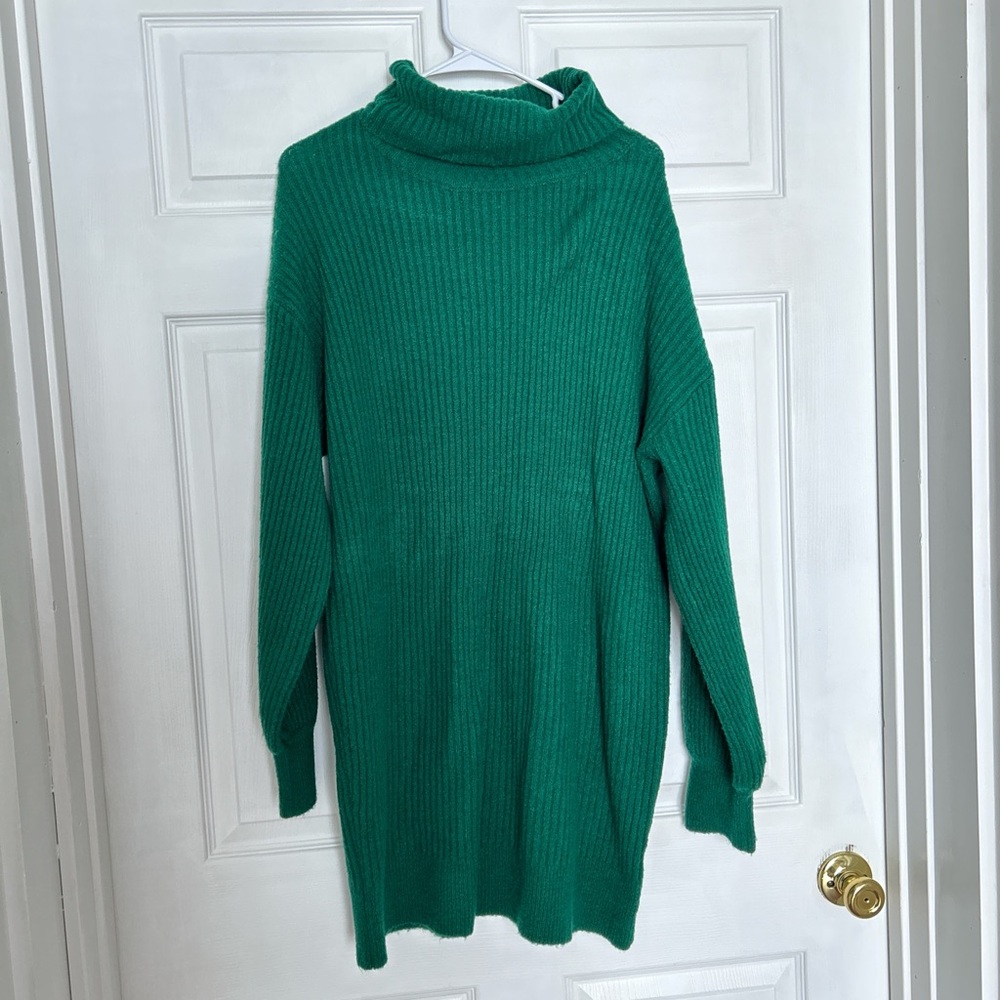Fashion Nova Emerald Cowl Neck Sweater